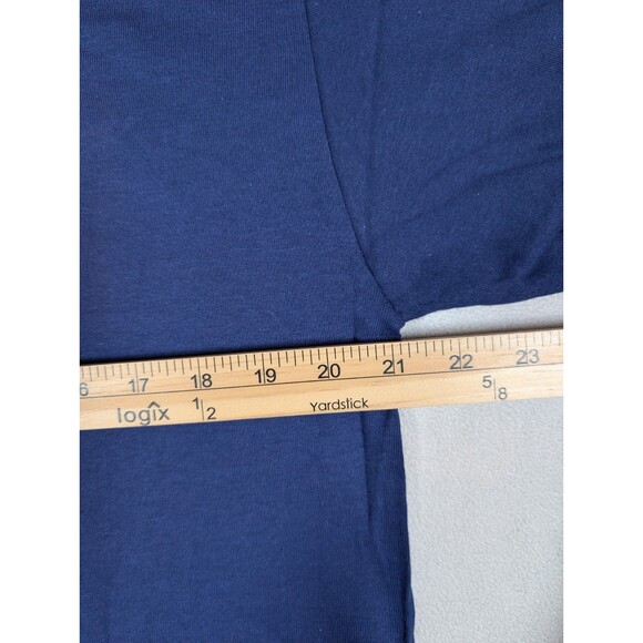 Vtg United States Navy T Shirt Mens L Blue Graphic Logo Short Double Sleeve 90s - Picture 8 of 9